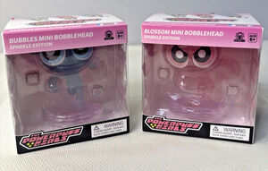 Powerpuff Girls Bubbles Sparkle Edition 2.5" Figs Mini Bobblehead
